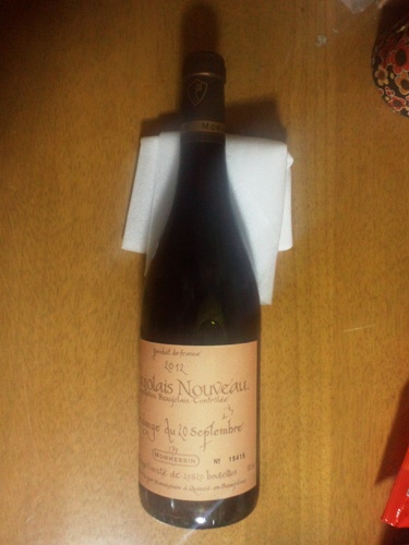 モメサン･ボージョレーヌーボー･ヴァンタンジュ2012のボトル